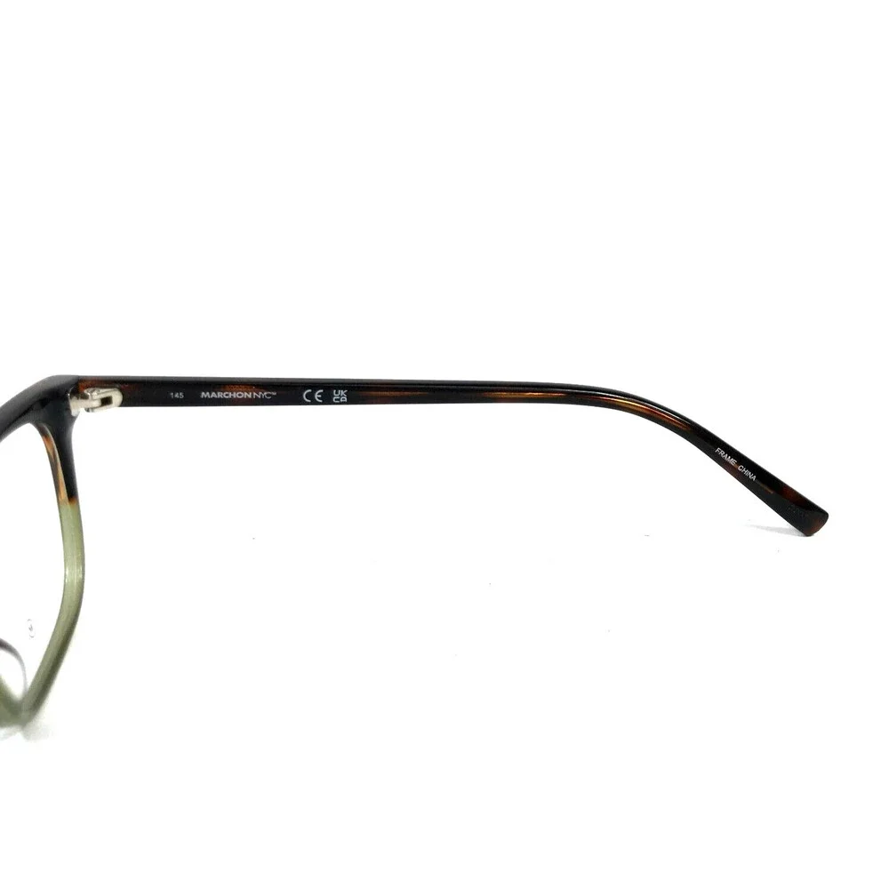 Marchon NYC Eyeglasses Frame M-3509 209 Tortoise Green Square Full Rim 51-17-145
